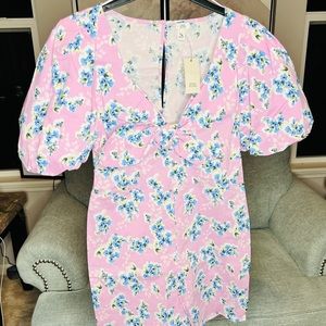 River island lilac purple floral romper- woman size 10